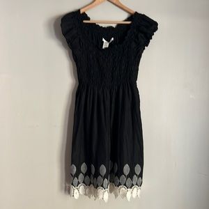 Max studio black and white dress